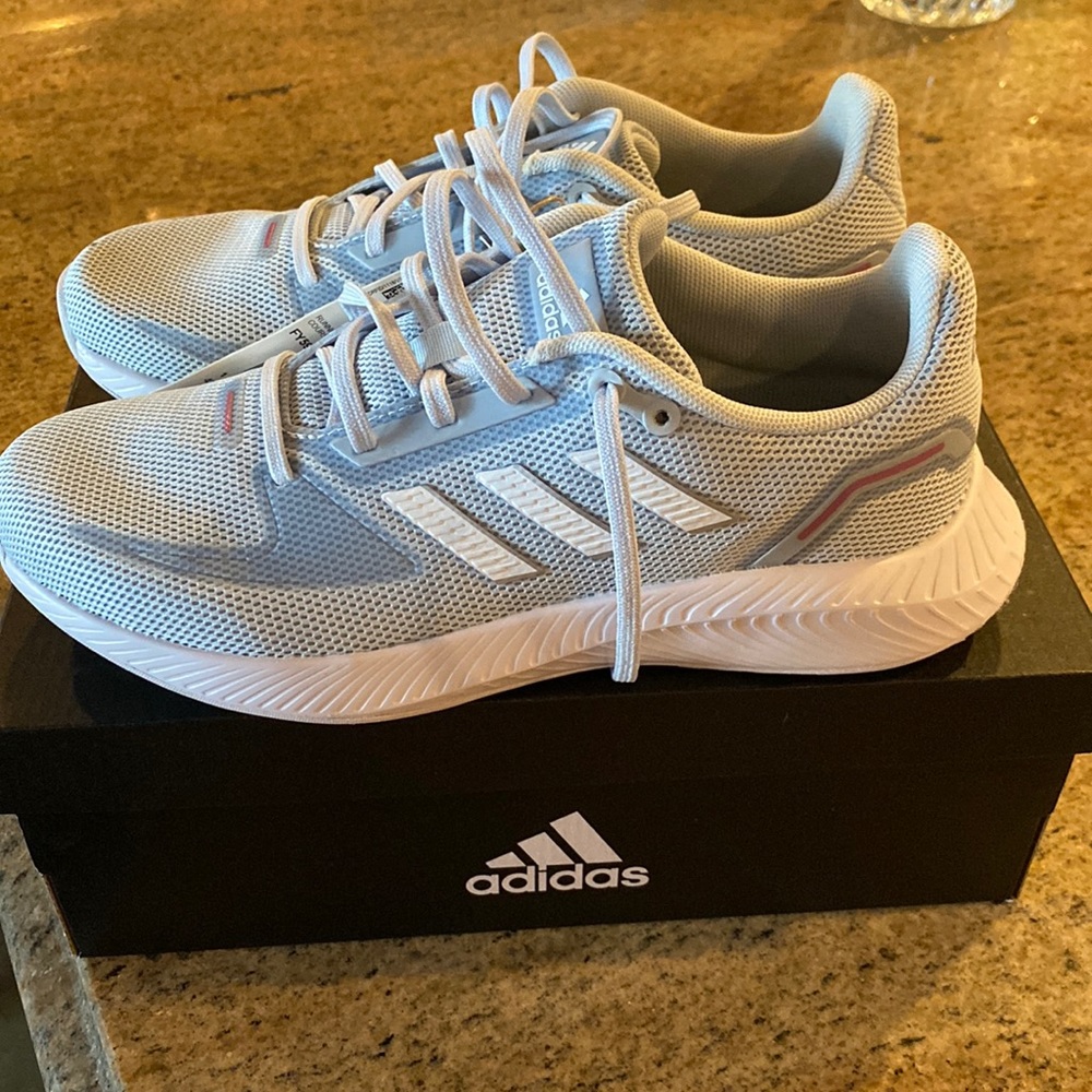 Brand new with tags womens adidas runfalcon 2.0 light blue running shoes